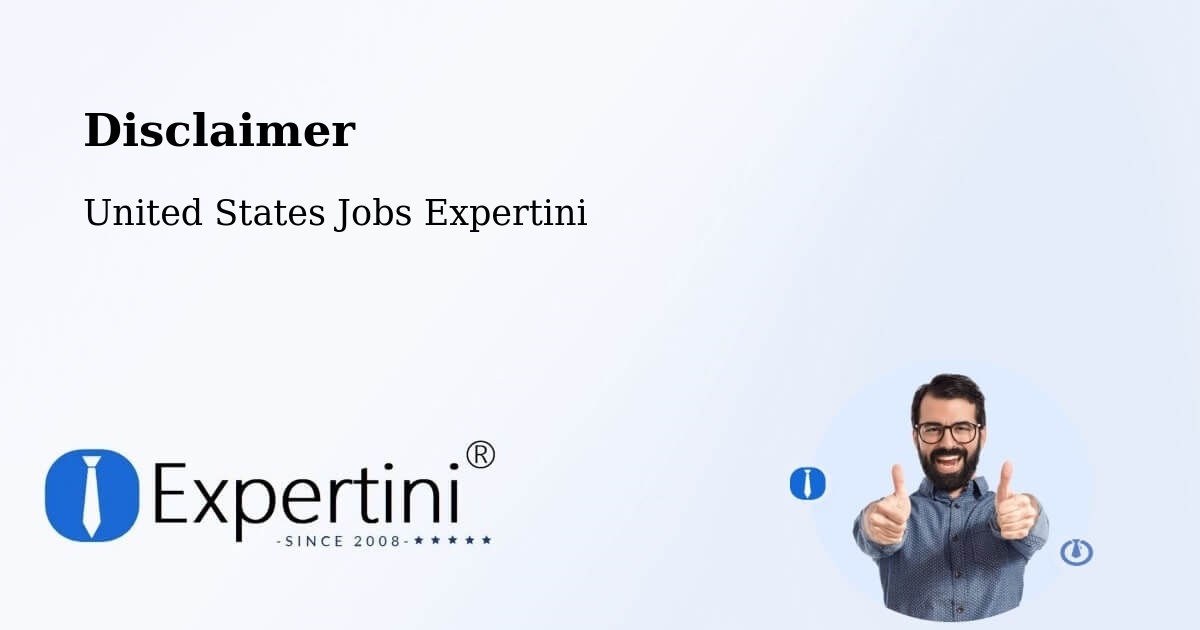 Disclaimer – San Mateo - United States Jobs Expertini